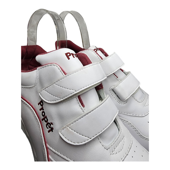 Propet Tour Walker Strap Shoes White/Berry Leather Hook & Loop Women’s Size 10 - Picture 9 of 12